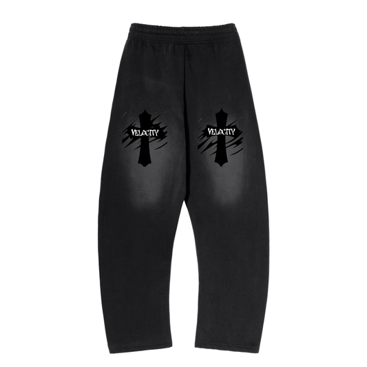 Sunfade Curved Blade Fleece Sweatpants