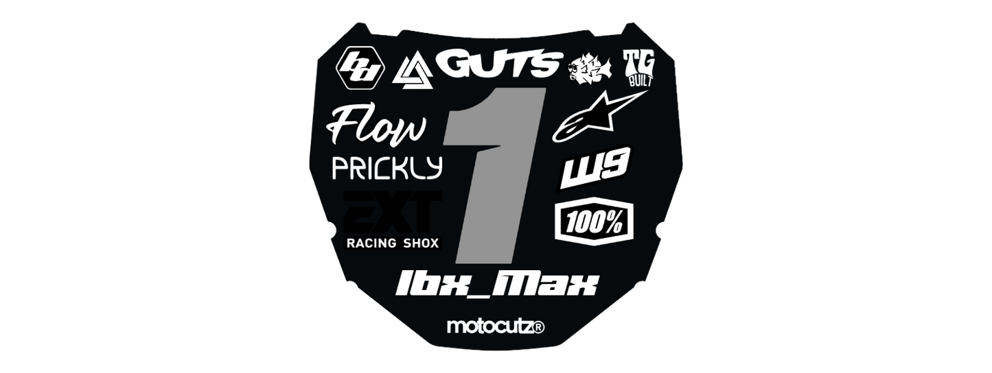 Front plate Decal -Note Email Us at Snowyyye22@gmail.com to have your plate customized on how you want it